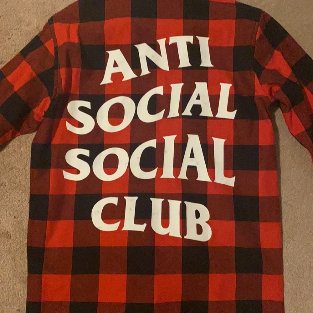 Anti Social Social Club Button Up Flannel